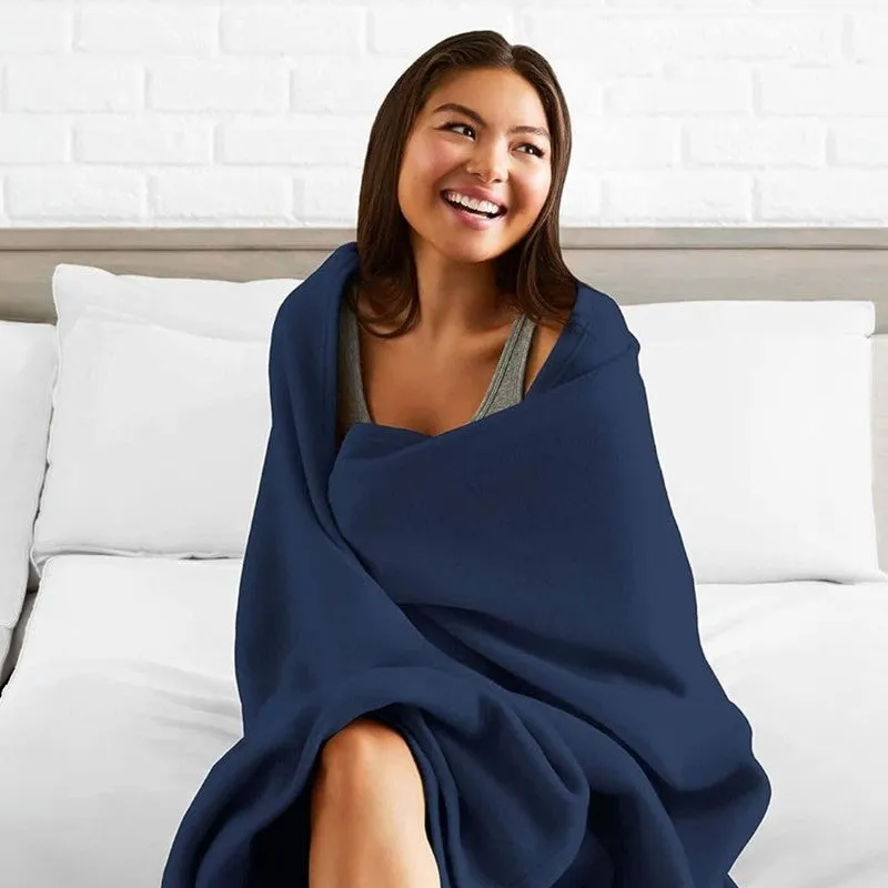 Soft Elite Blanket(Blue) - 220 GSM media 4