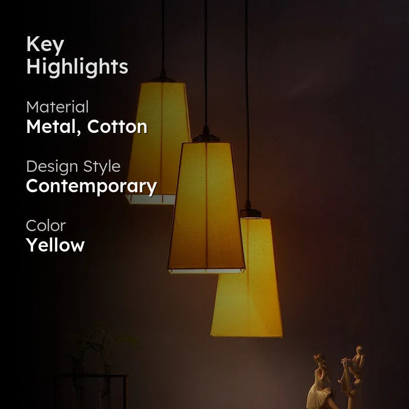 Shadowlux Triple Metal Ceiling Lamp - Yellow media 2