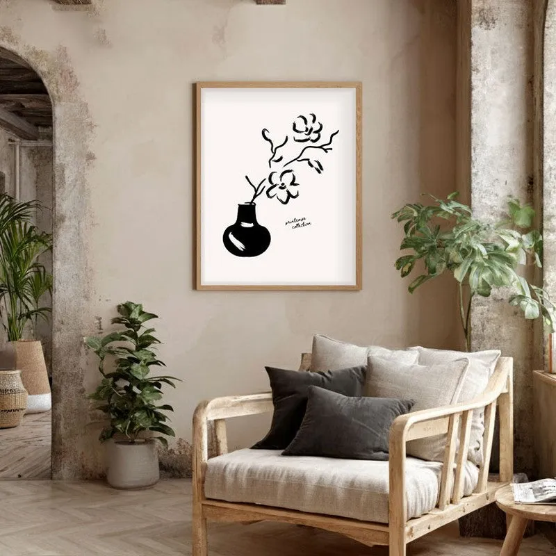Essence Canvas Wall Painting With Brown Frame media 5