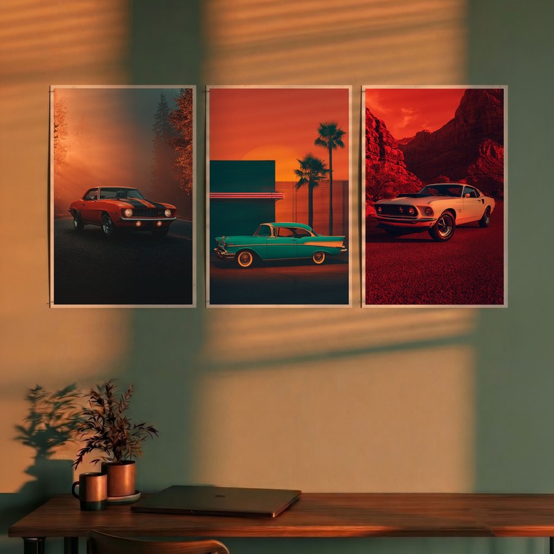 Speed Realm Cars Polymer Wall Poster