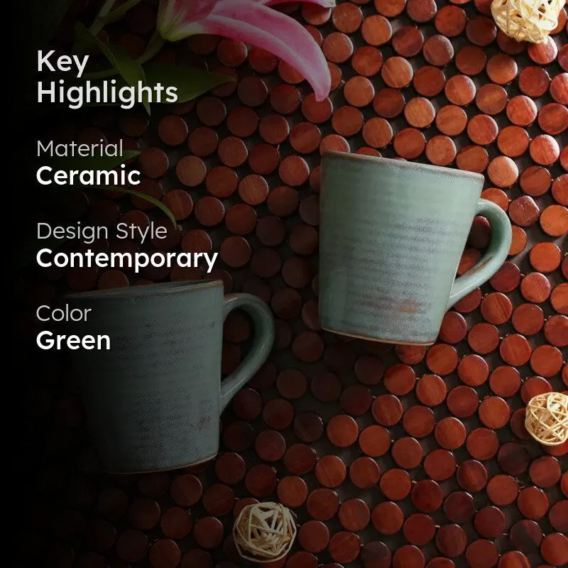 Lexira Ceramic Tea Cup (240 mL Each) - Set of Two media 2