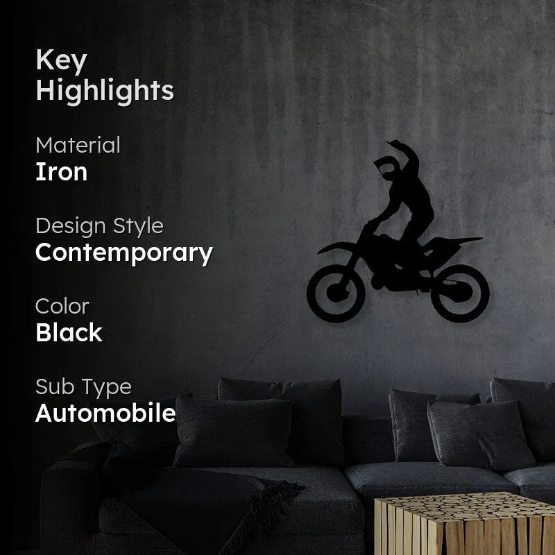 Rider Black Iron Wall Accent media 2