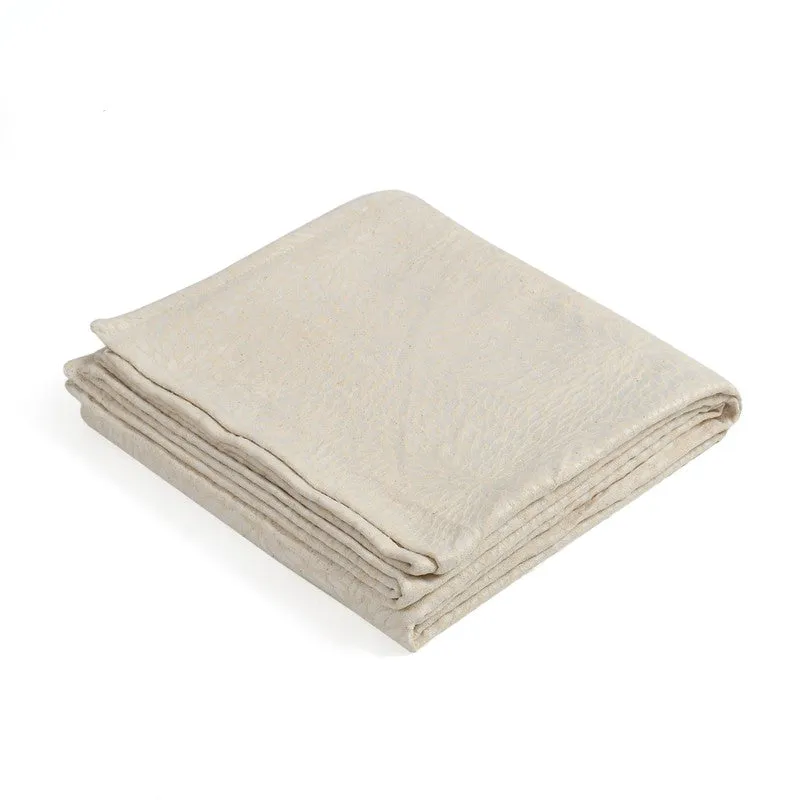 Bloomwave Abstract Cotton Throws - Cream media 4