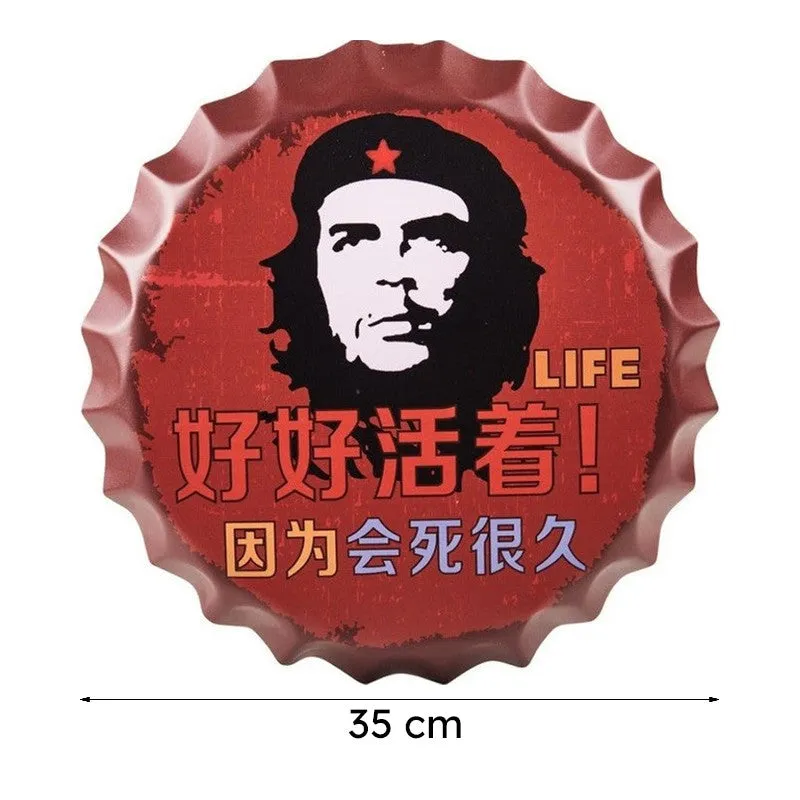 Hastala Chinese Bottle Cap Metal Wall Accent media 11