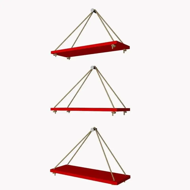 Home Glow (MDF,Wood) Shelves - Set Of Three media 5