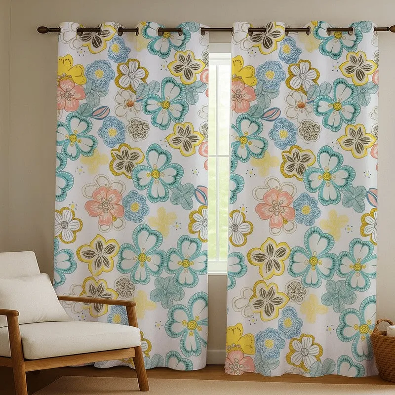 Springveil Cotton Curtains - Set Of Two media 1