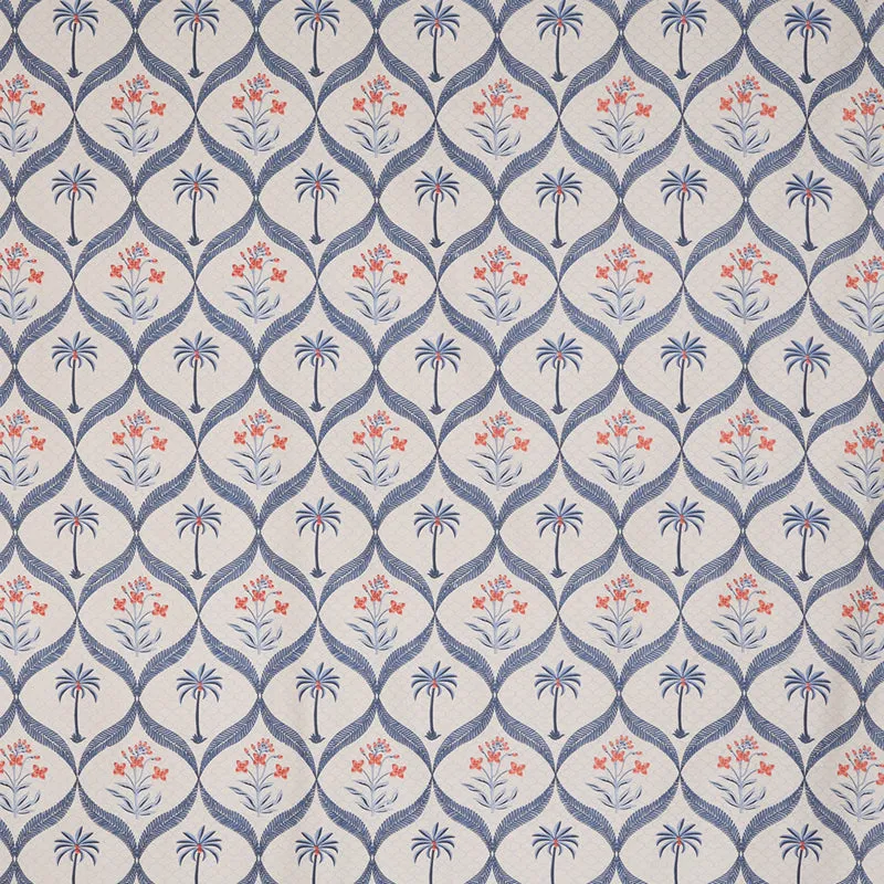 Suite Dreams Cotton Bedsheet (Blue) - 144 TC media 4