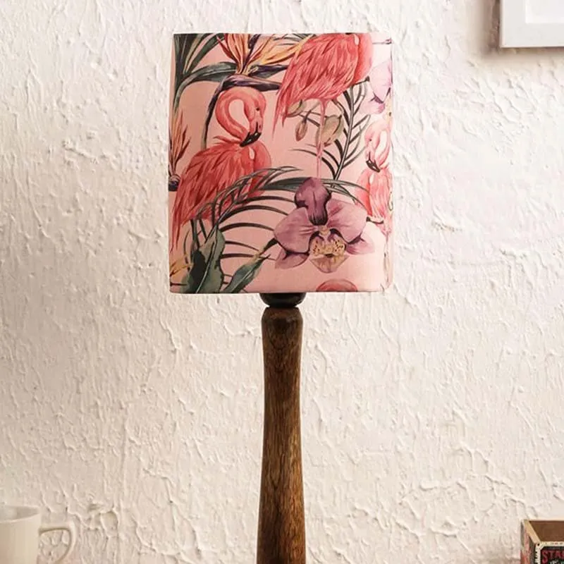 Flamin Flamingos Fabric Table Lamp - Multicolor media 4