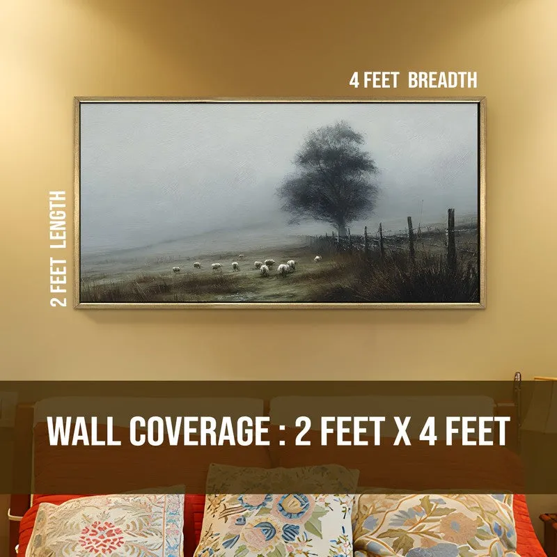 Vintage Foggy Countryside Wall Art media 8