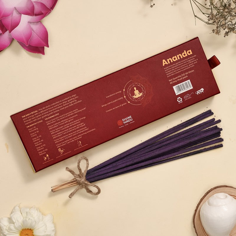 Ananda Divine Bliss Incense Sticks - 60 Piece Set media 4