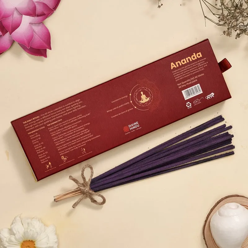 Ananda Divine Bliss Incense Sticks - 60 Piece Set media 4