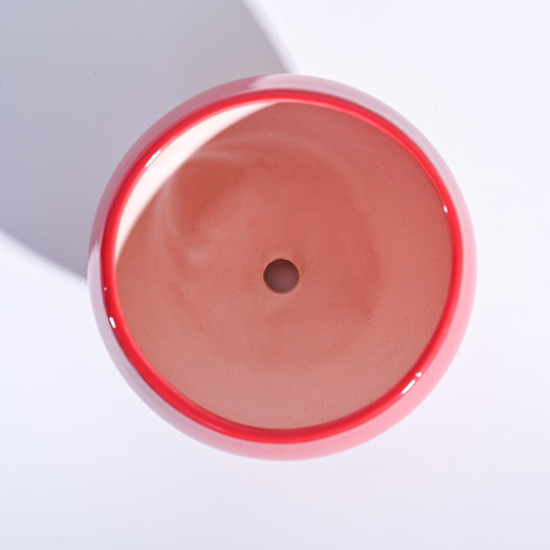 Ugaoo Apple Red Ceramic Pot- Medium media 5