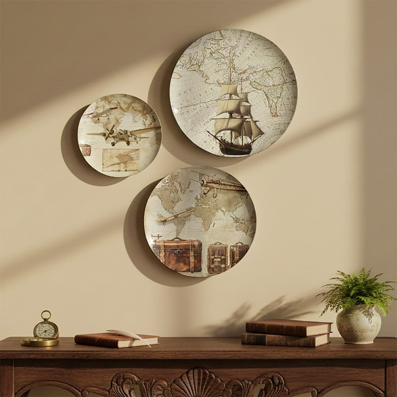 MajesticShip Metal Wall Plates - Set Of Three media 4