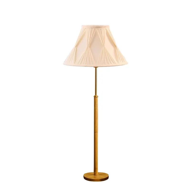 Luxe Arc Wooden Floor Lamp - White & Brown media 5