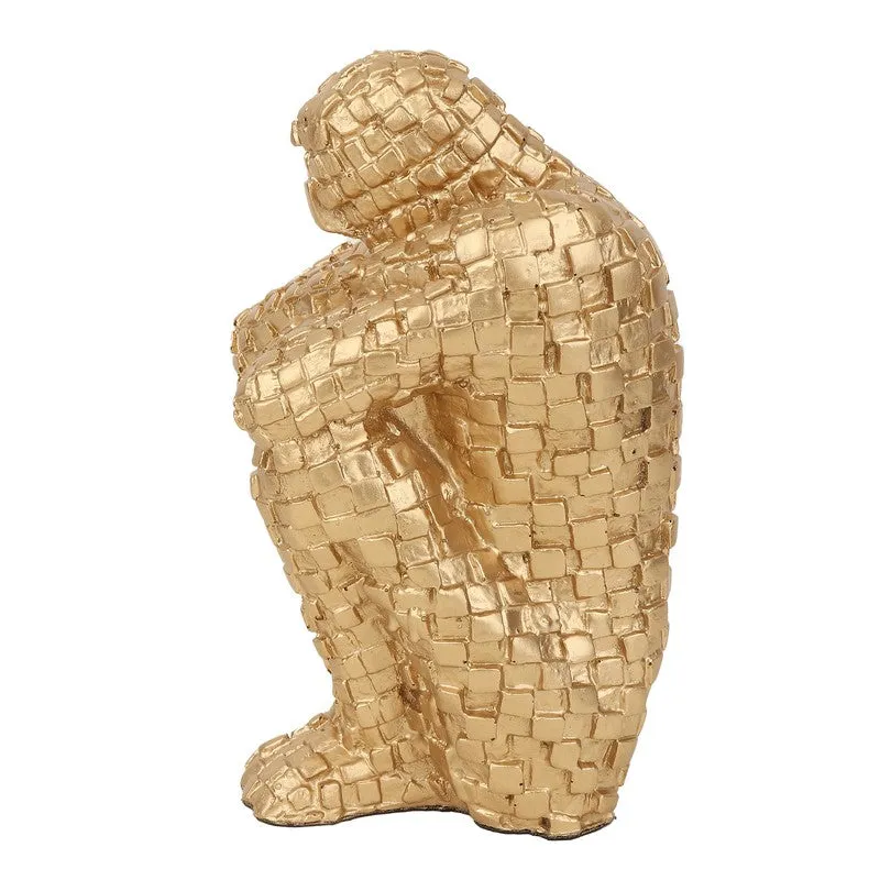Secluded Thinker Showpiece - Gold media 5