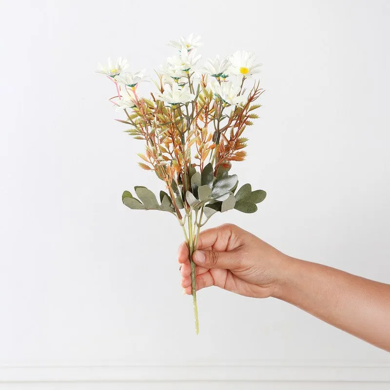 Autumn Daisy Artificial Flowers - White media 3