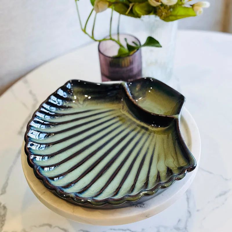 Shelliv Ceramic Chip & Dip Platter media 1