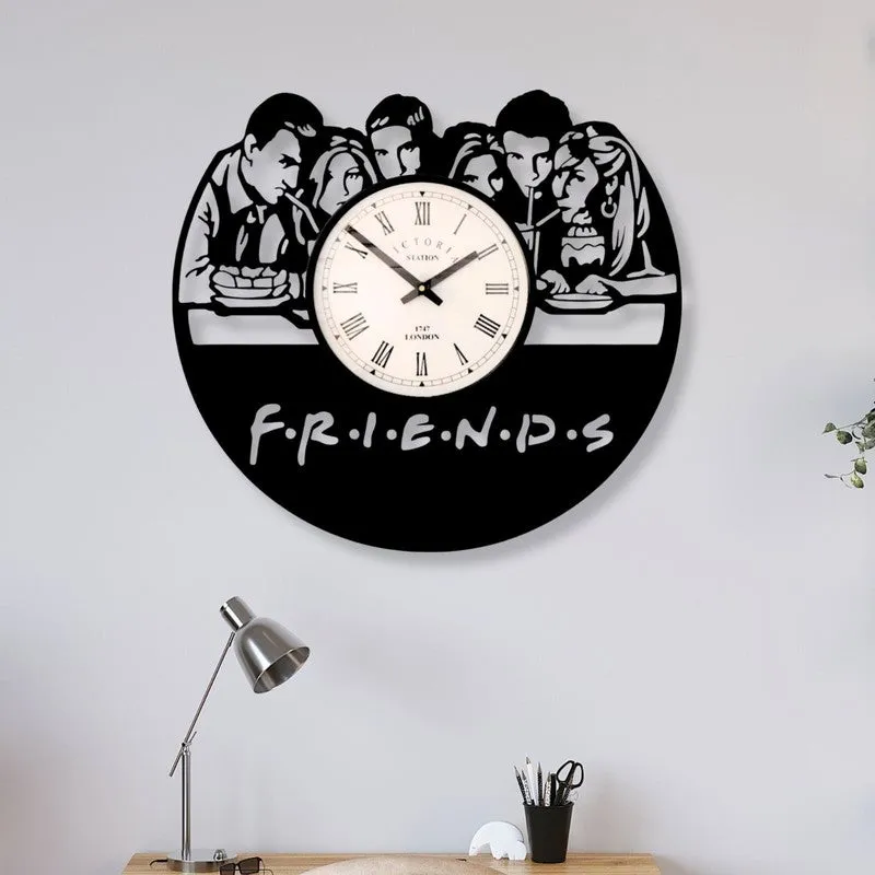 Friends Steel Analog Wall Clock media 1