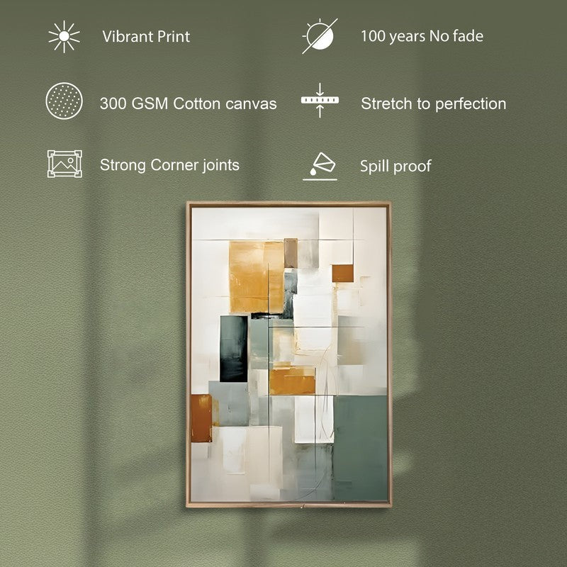 Earthbound Canvas Abstract Wall Art With Frame media 3