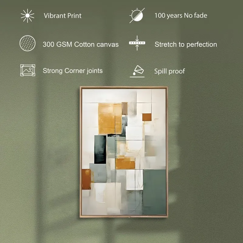 Earthbound Canvas Abstract Wall Art With Frame media 3