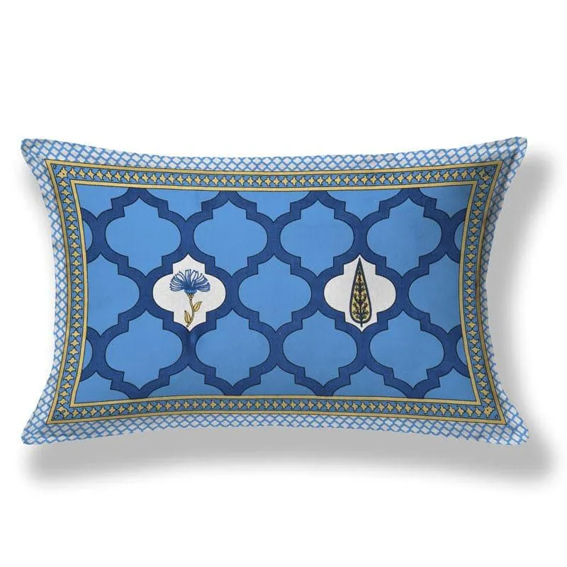 Ashima Printed Cotton Bedsheet (Blue) - 180 TC - 6