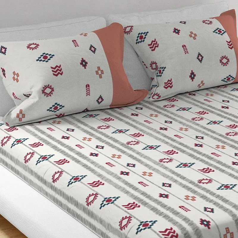 Bliss Percale Nesa Cotton Bedsheet - 400 TC media 3