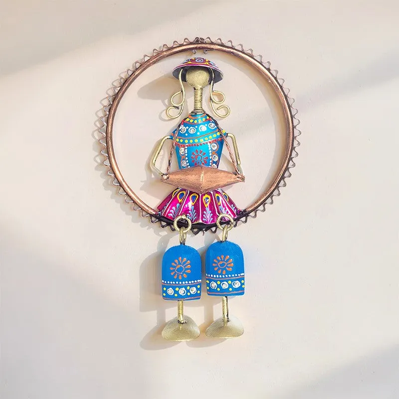 Doll Dhol Handcrafted Metal Wall Accent media 6