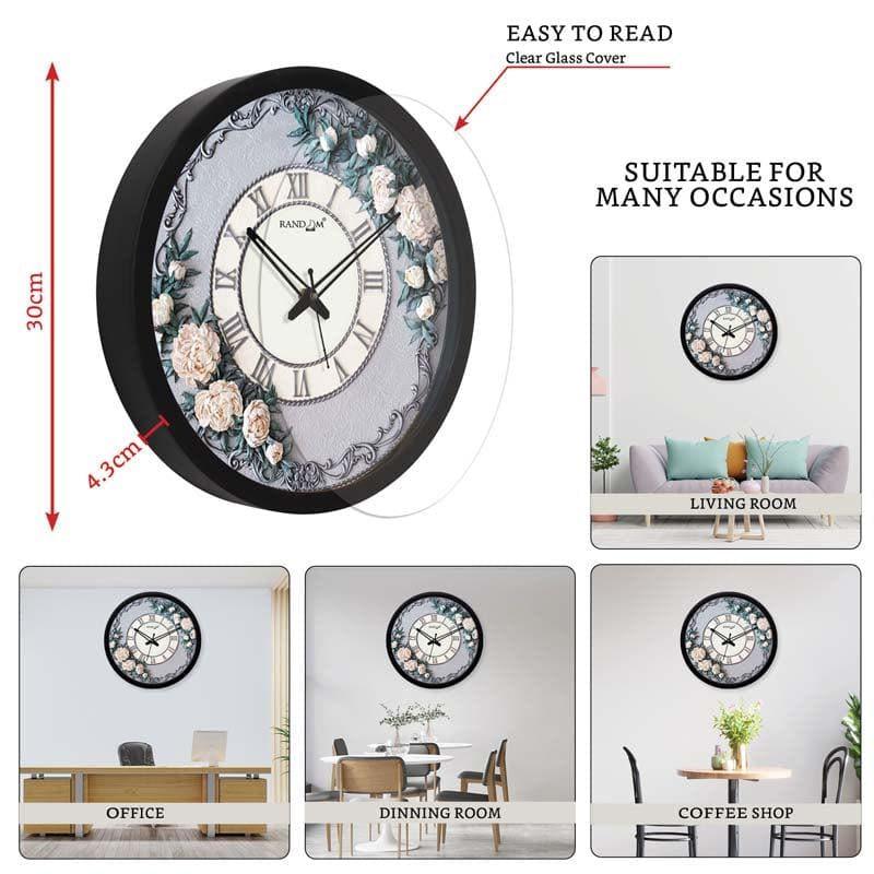 Mystic floral Wall Clock media 5