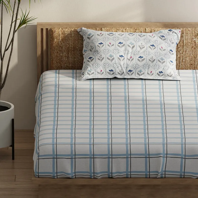 Hadow Geometric Microfiber Bedsheet - 120 GSM media 4