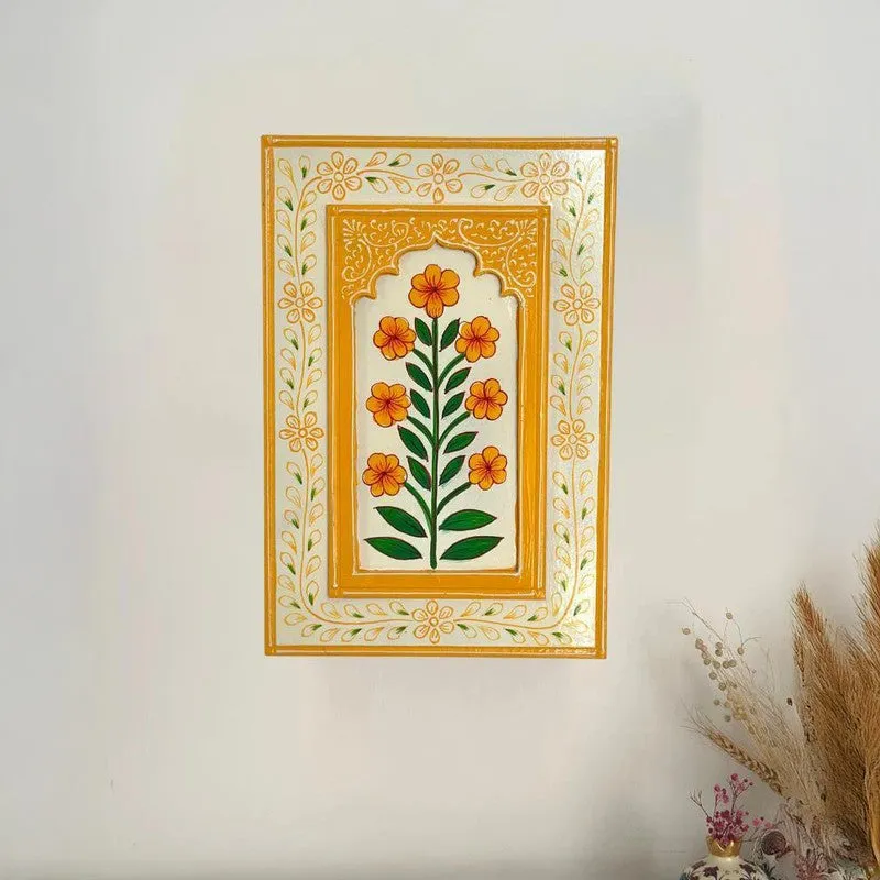 Elarin Floral Wall Art & Paintings - Yellow media 1