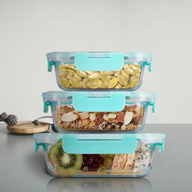 Niblet Leak Proof Glass Lunch Box - Set Of Three media 5