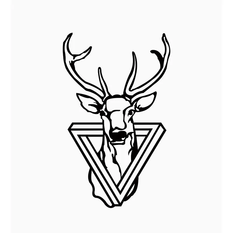 Reindeer Trace Black Iron Wall Accent media 3