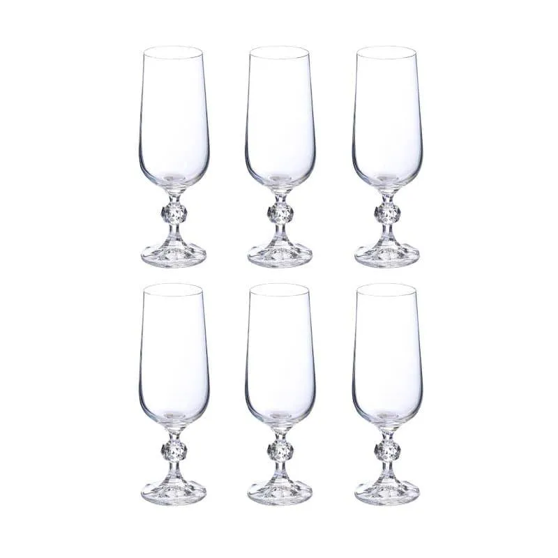 Stella Crystal Red Wine Glasses (180 ML) - Set Of Six media 3