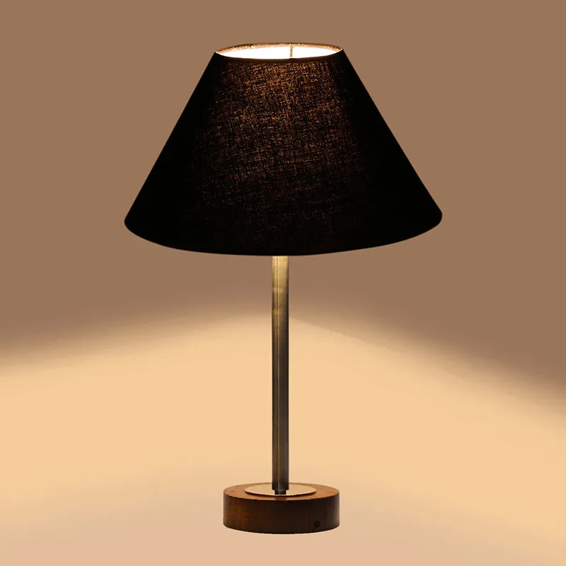 Cotin II Rodin Wooden Table Lamp - Black,Silver,Brown media 6