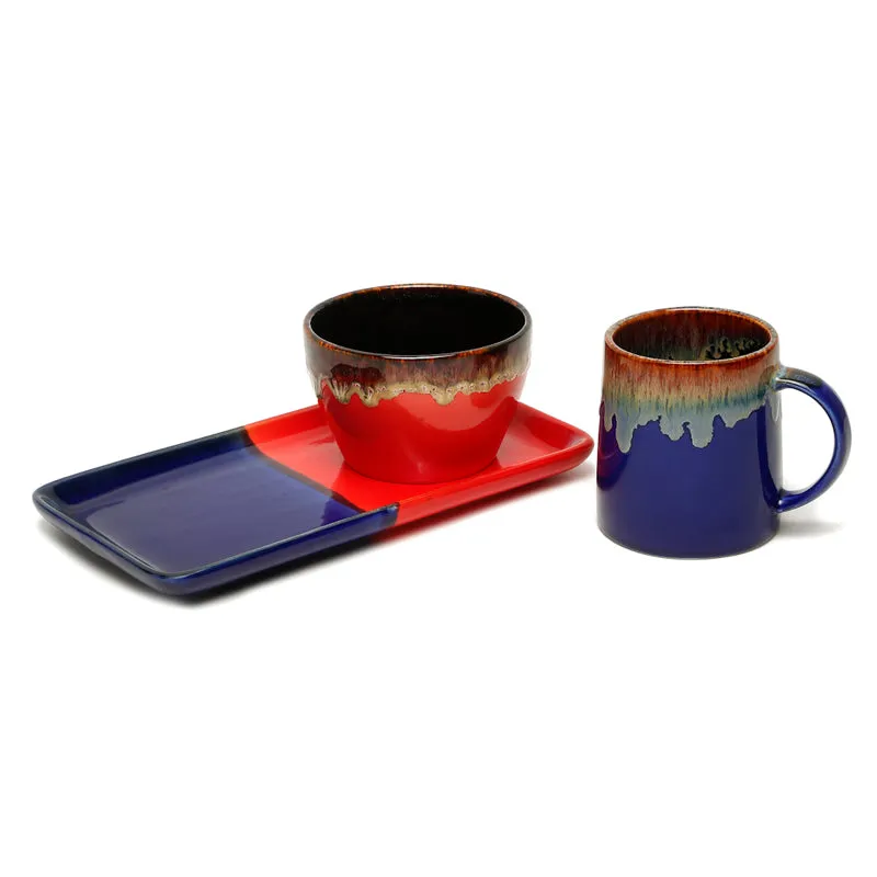 Bonita Tea Set (Blue) - Three Piece Set media 5