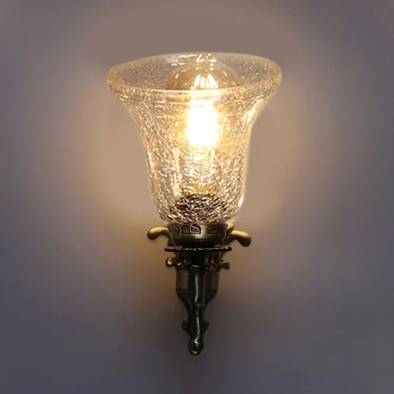 Elegant Antique Glass Wall Lamp media 4
