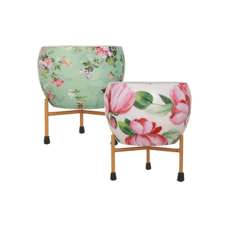 Bloomla Metal Planter - Set Of Two media 4