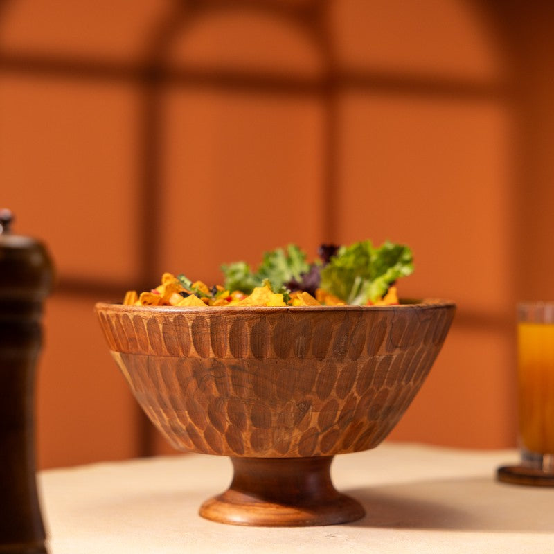 RusticCharm Wood Mixing Bowl - 2900 mL