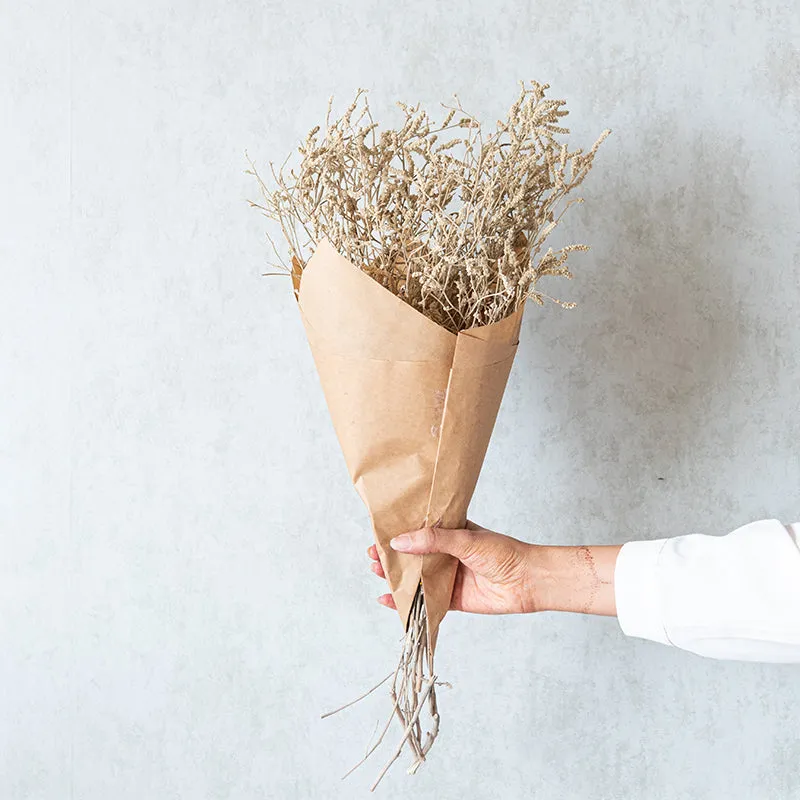 Ariel Dried Statice Flower Bunch media 3