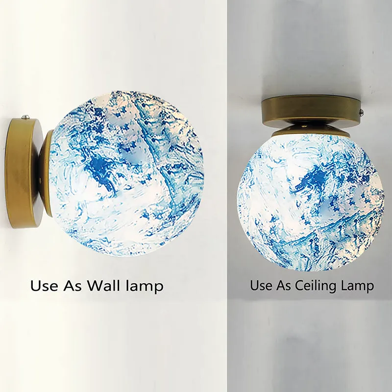 Palantir Glass Ceiling Lamp - Blue media 5