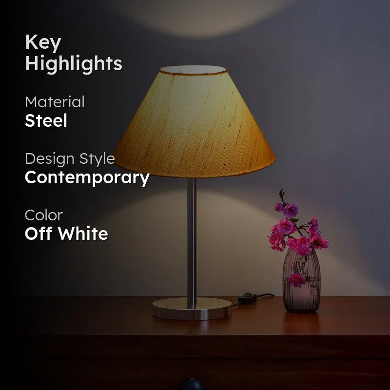 Noctra Flux Glow Metal Table Lamp - Ivory media 2