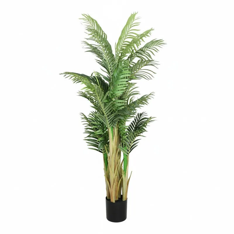 Artificial Arica Palm Plant With Black Fiber Pot - 5.9 Feet media 6