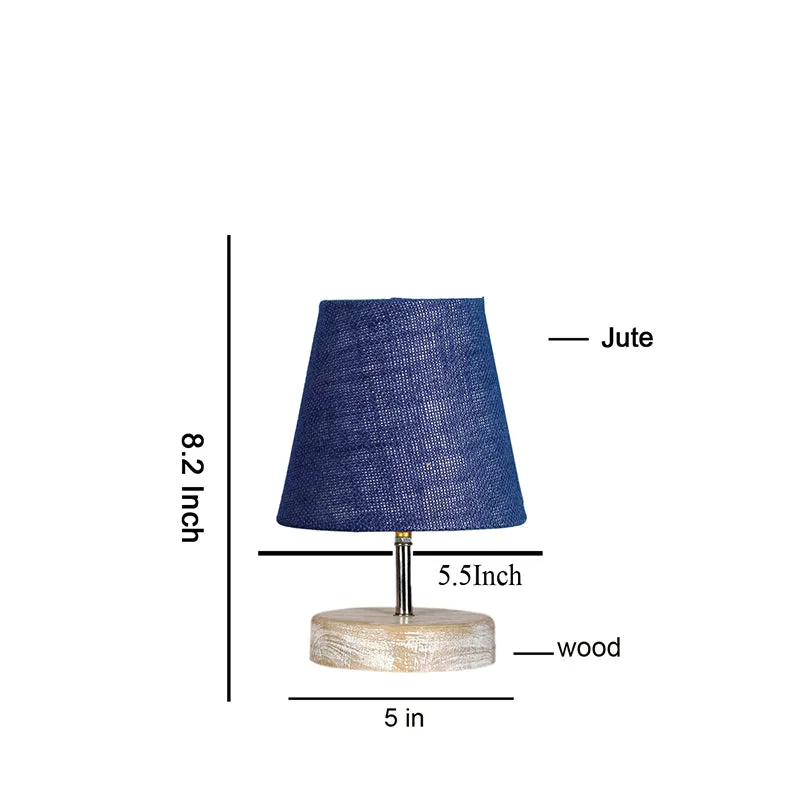 Renvo Jute Table Lamp - Blue,Brown media 5
