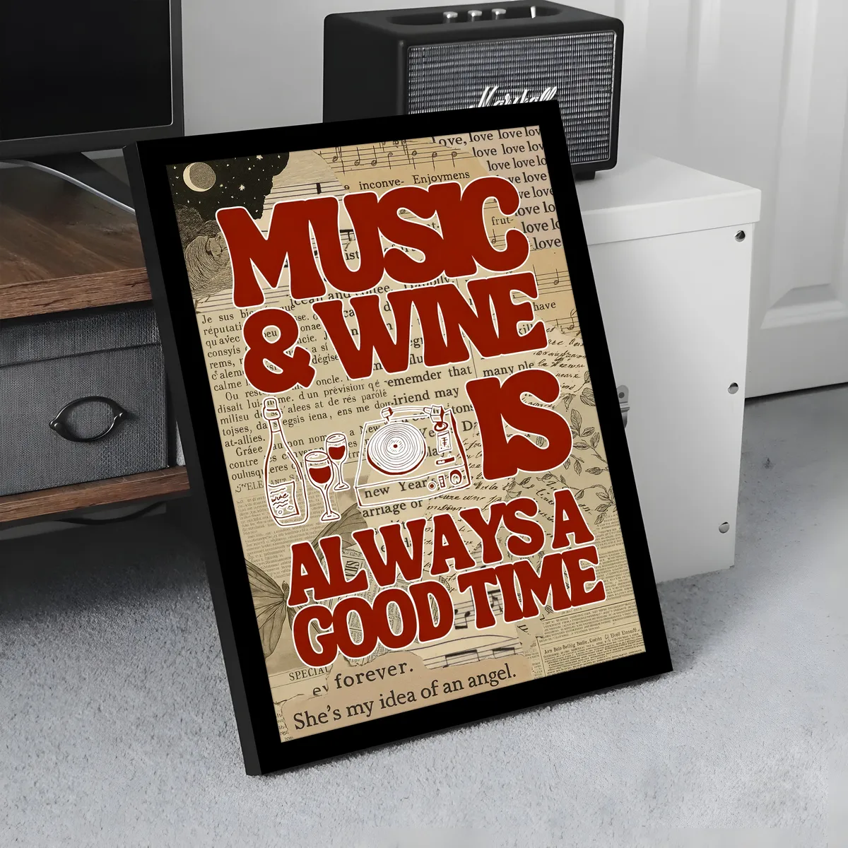 Music & Wine Wall Art & Painting media 4