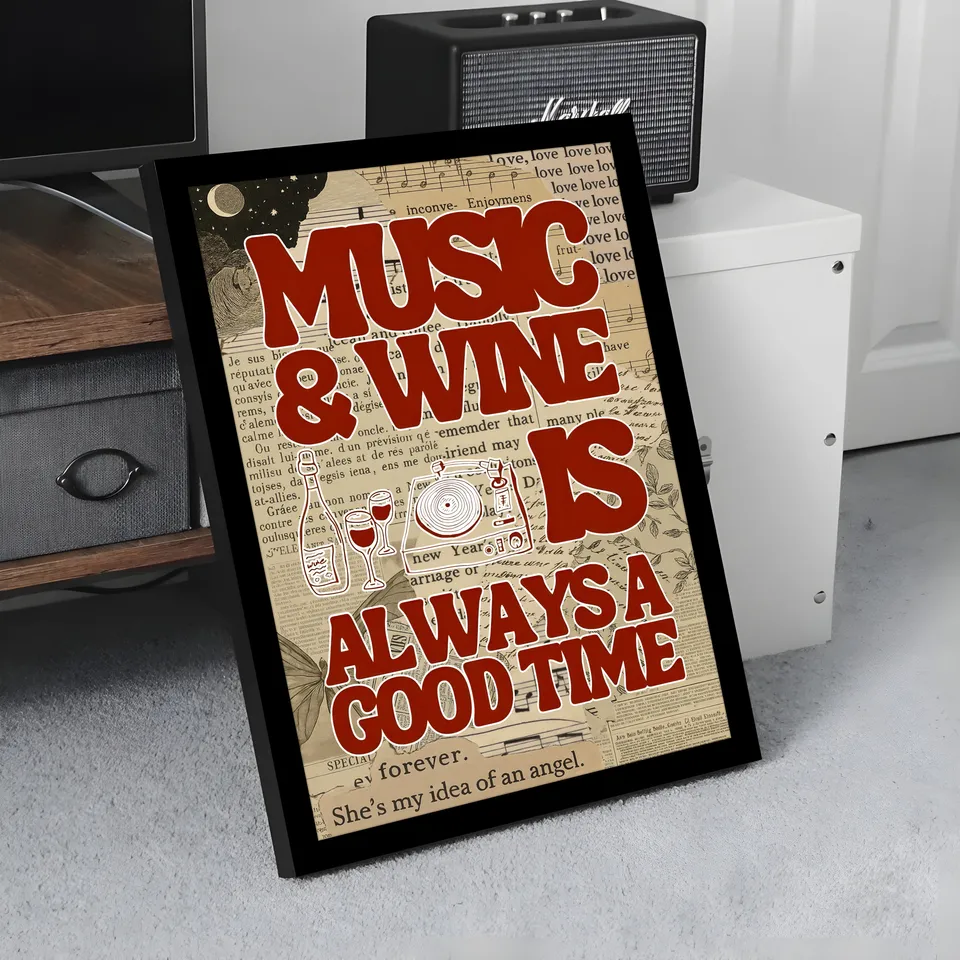 Music & Wine Wall Art & Painting media 4