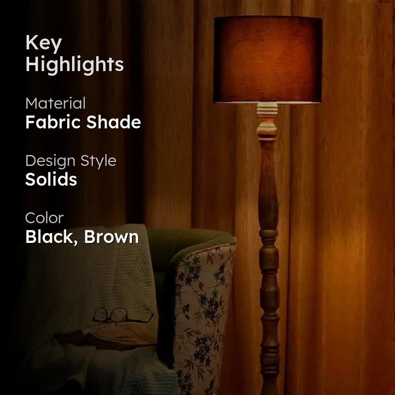 Braided Floor Lamp - Black media 2