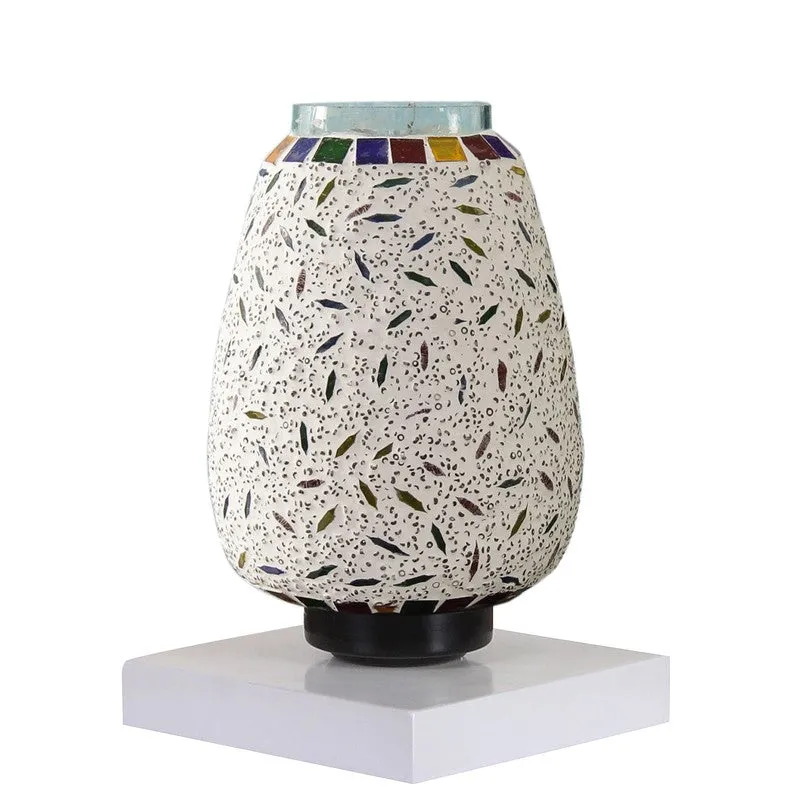 Sparkora Glass Table Lamp With Wooden Base - Multicolor media 6