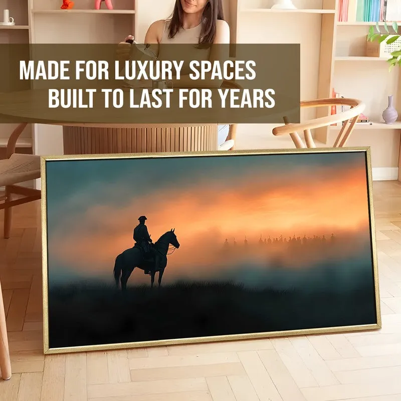 Horizonfall Canvas Wall Painting With Frame media 5