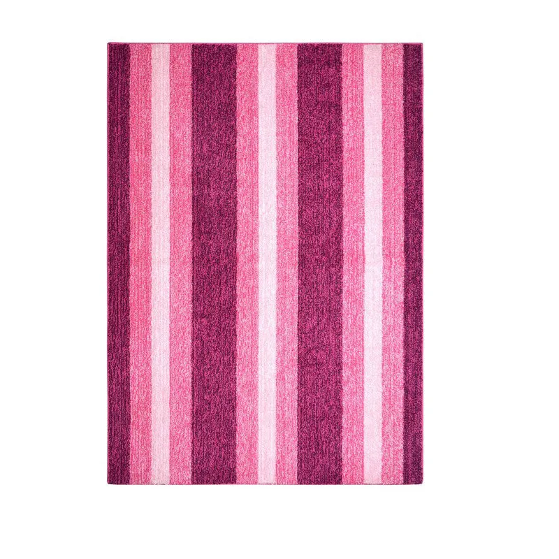 Line Tuft Anti Slip Carpet - Pink media 1