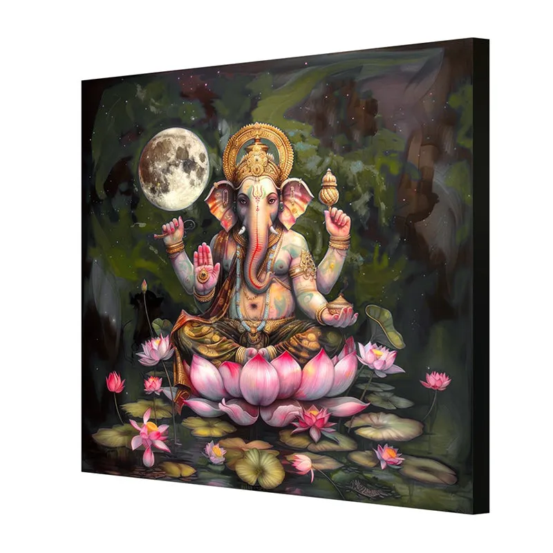 Ganapathi Raya Wall Painting media 6